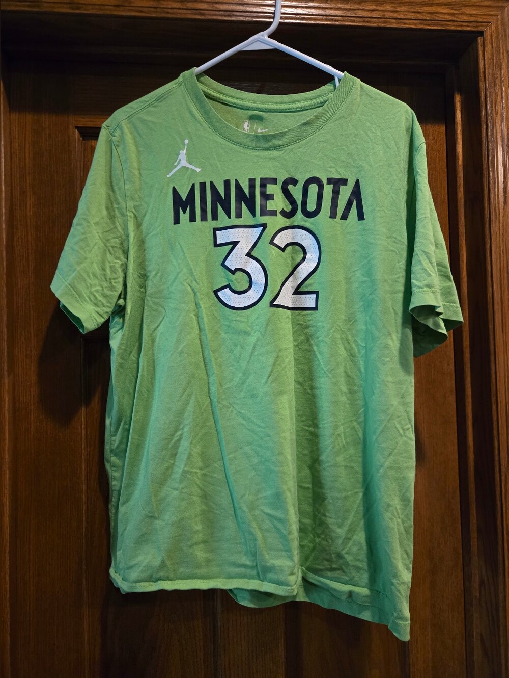 Jordan Minnesota 32 Short Sleeve Tee - Light Green